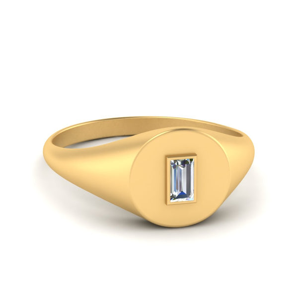 Baguette Signet Ring